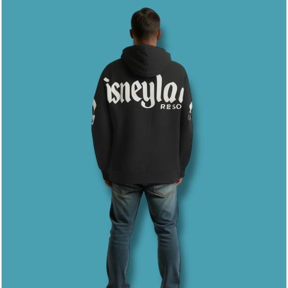 Disneyland Mickey Mouse Astro Orbiter Spirit Jersey Hoodie Mens Sz Medium - Picture 2 of 6